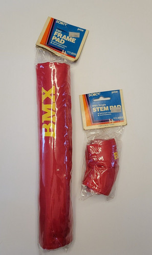 Dorcy red bmx single stem - red, pad