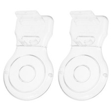 2 Pcs Cup and Saucer Display Stand Stands Clear Plate Premium Quality Organizer