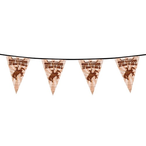 Wild west western pennant - /,