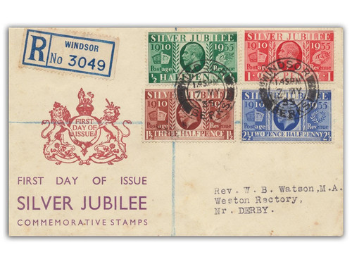 1935 silver jubilee fdc - 1935,