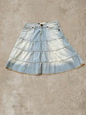 Light blue denim skirt