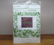 DER FEINE FADEN 'S 363 Sarina' patchwork style Petit Point kit on 12ply linen