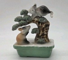 Vintage Mouse 2 Mice Bonsai