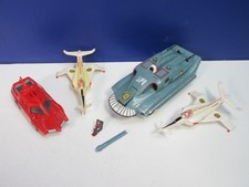 original vintage CAPTAIN SCARLET SPV CAR ANGEL INTECEPTOR SOUNDTECH vivid SET
