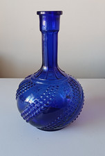 Mid 20th century  Persian purple/blue glass bottle