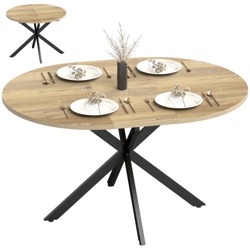 Homcom extendable dining - dining, table