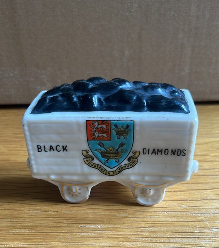 Carlton crested china coal - crested,