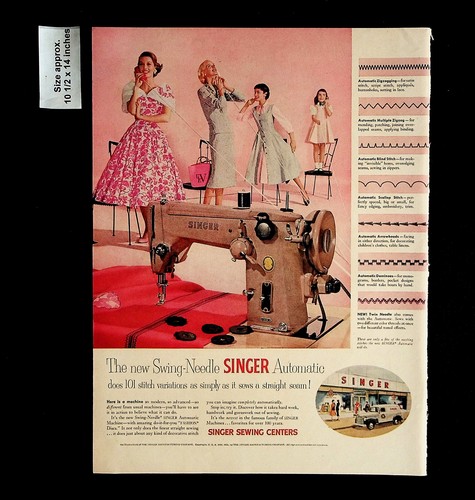 1955 singer sewing centers - 1955,