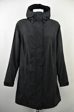 BERGANS of NORWAY Womens Jacket  Hooded Long Black Coat Size L