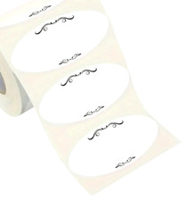 Blank Labels Oval Jam Jar Food Kitchen Crafts Office Self Adhesive Art Stickers