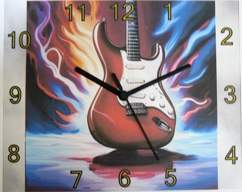 Guitar stratocast red wall - guitar,