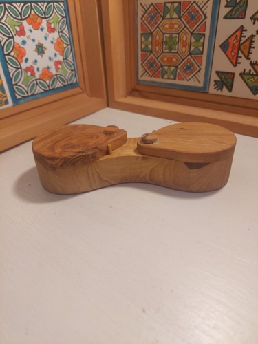 Dual olive wood herbs bowl - olive,
