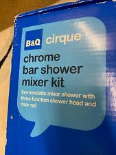 B And Q Chrome Bar Shower Unit