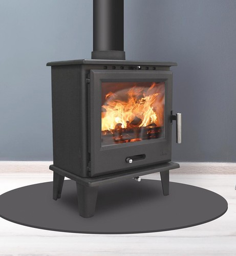 Classic black cast iron stove - iron,