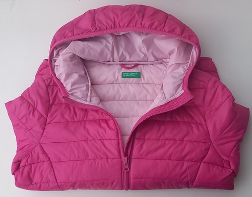 Benetton girls pink padded - pink,