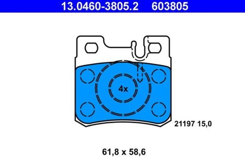 Disc brake pad set - disc,