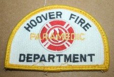 Hoover Fire Paramedic Department Patches / Badges