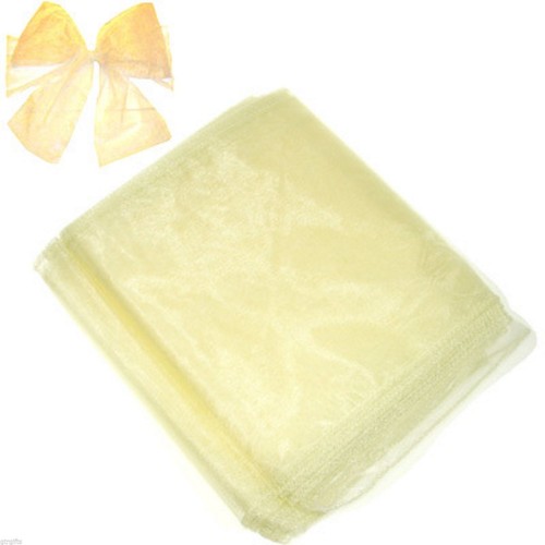 Ivory organza chair bows pack - bows,