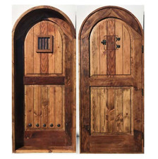 Rustic reclaimed lumber arched