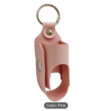 Asthma Inhaler Storage Case Portable  Compact Keyring  Travel-Friendly  PINK 