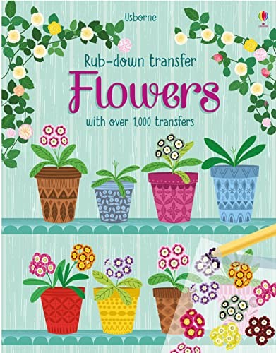 Flowers rub down transfer - flowers,