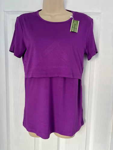 Breastfeeding top purple - breastfeeding,