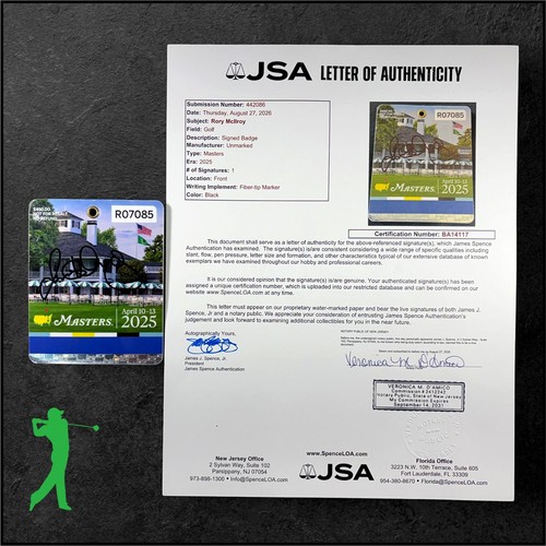 Rory mcilroy autographed 2025 - mcilroy,