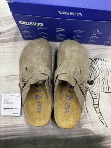 Birkenstock taupe slippers - birkenstock, uk