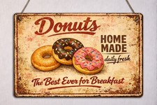 Vintage Style Donuts Metal