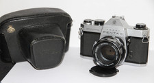 Tested Pentax Spotmatic SP II 35mm SLR Film Camera 55mm Lens. Free Warranty.