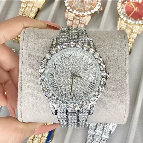 Men luxury iced out roman - men's,