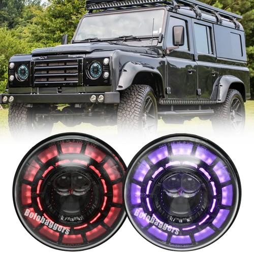 Rgb e24 led headlights for - rgb, 7"led