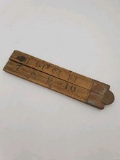 Vintage Rabone Boxwood Folding Wooden Ruler 24” Carpentry No. 1167