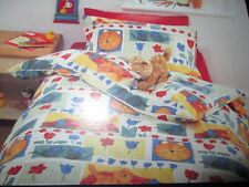 Debenhams 100% Cotton Cat & Mouse Duvet cover set + matching Curtains. Vintage