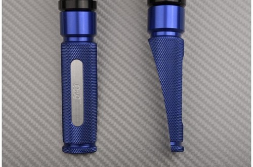 Blue alu pair - of, front