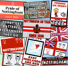 50x Nottingham Ultra football Stickers , fan inspired by Forests, Nottingham,hat