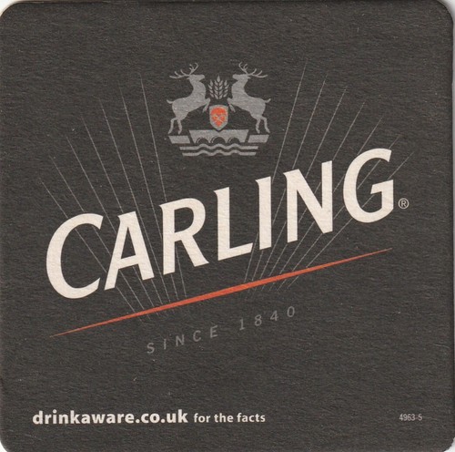 Beer mat carling cat - mat,