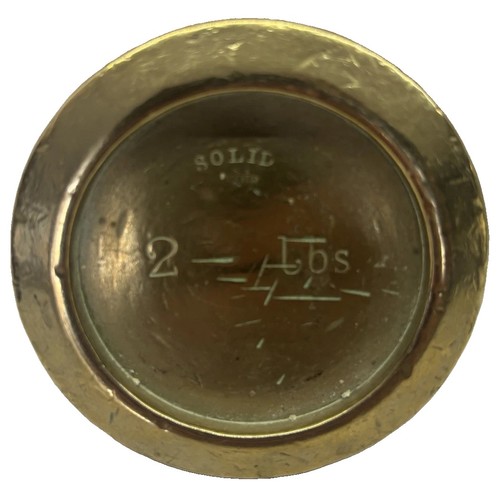 Antique 2lb brass trade - antique,