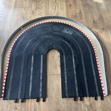 Scalextric classic track 180 degree curves 4 lane with run offs and barriers 🏎️