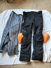 RICHA Colorado Mens Waterproof Motorcycle Trousers - Regular Leg Black XL 36" W