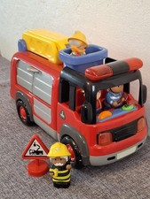 Elc Happyland Fire Engine With Working Lights & Sounds (See Video) + 4 Firemen 