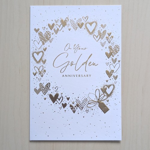 Golden anniversary card 50 - anniversary,