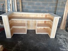 ⭐️⭐️⭐️ Wooden Home Bar, Man Cave, Micro Pub, Reception Desk, 2mt Bar ⭐️⭐️⭐️