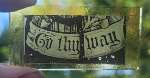Stained glass thy - way,