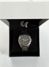 Seiko Titanium Chronograph Mens Watch Black Dial 100M 7T92-0MH0