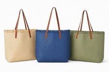 Womens Straw Beach Bag Large