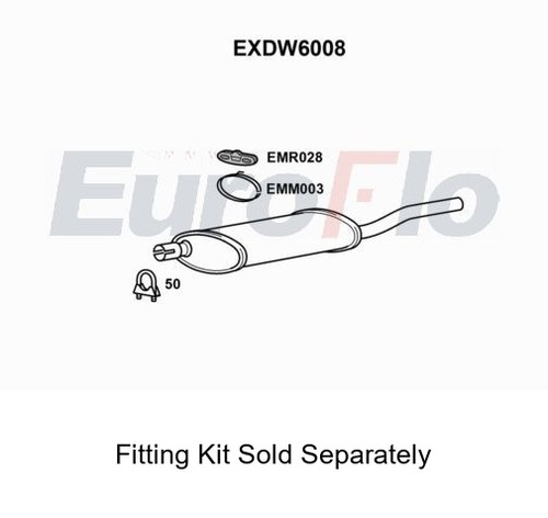 Rear muffler silencer insert - muffler,