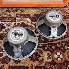 Matched Pair 2x Vintage 1972 Sound City Fane 122190 40w 15ohm 12" Speakers 1970s