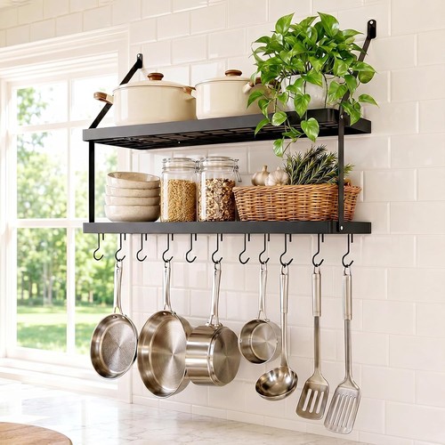 75cm wall mounted kitchen pots - 75cm,