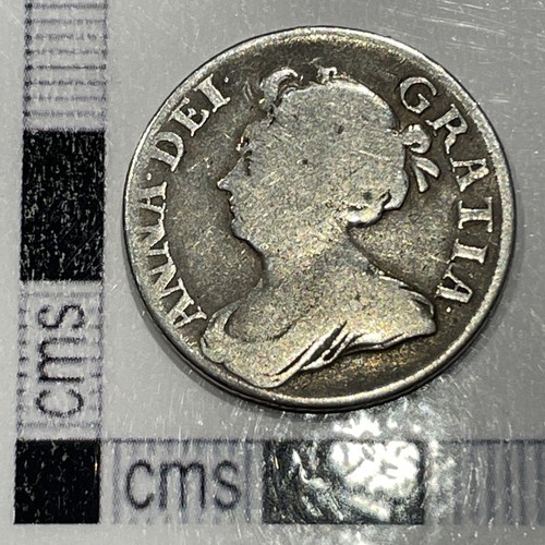 Queen anne silver shilling - silver,